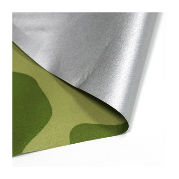 Silver-coated Camouflage Pattern Polyester Taffeta